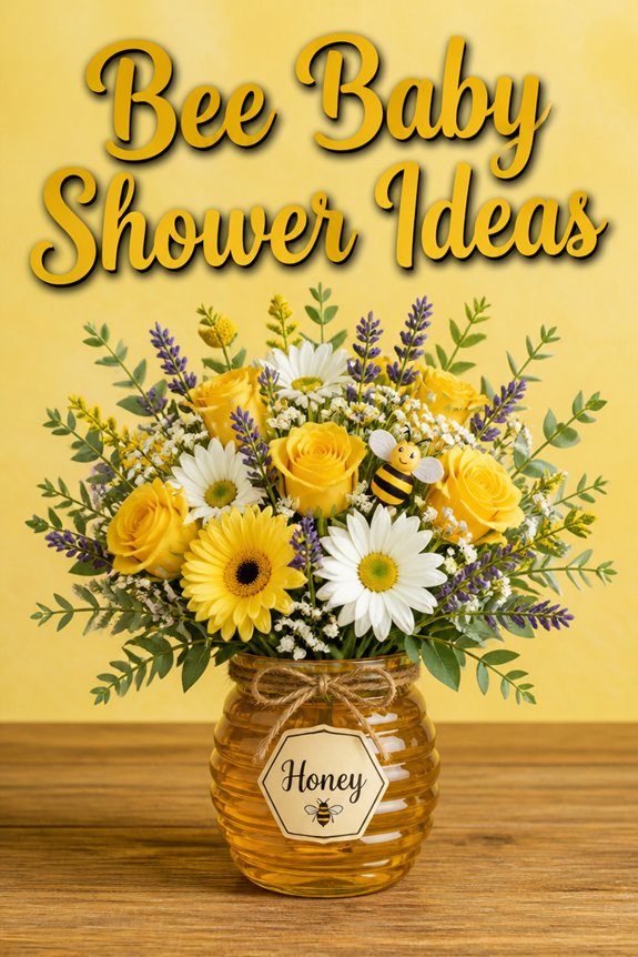 honey colored floral arrangement