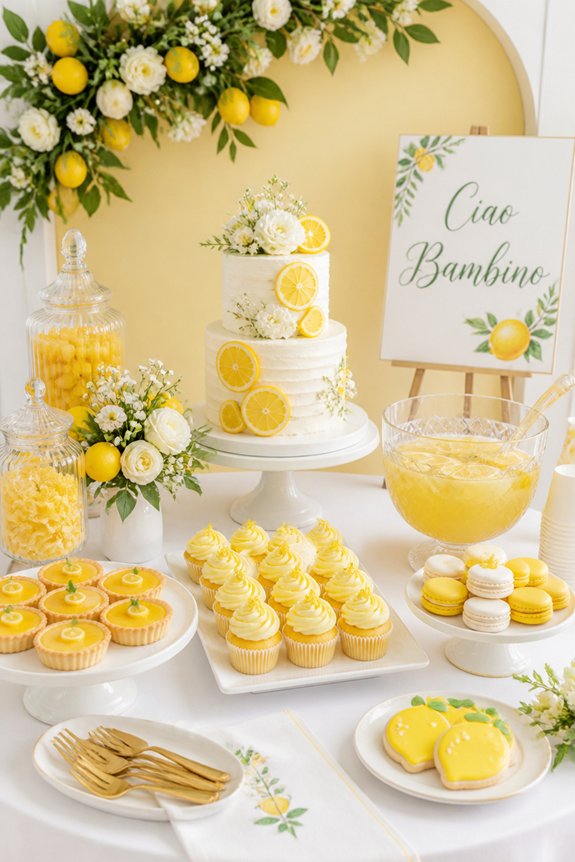 italian inspired baby shower treats
