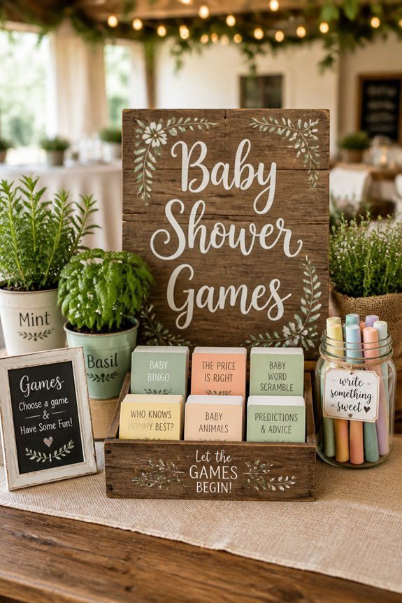 natural baby shower activities