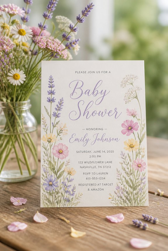 natural floral pastel celebration