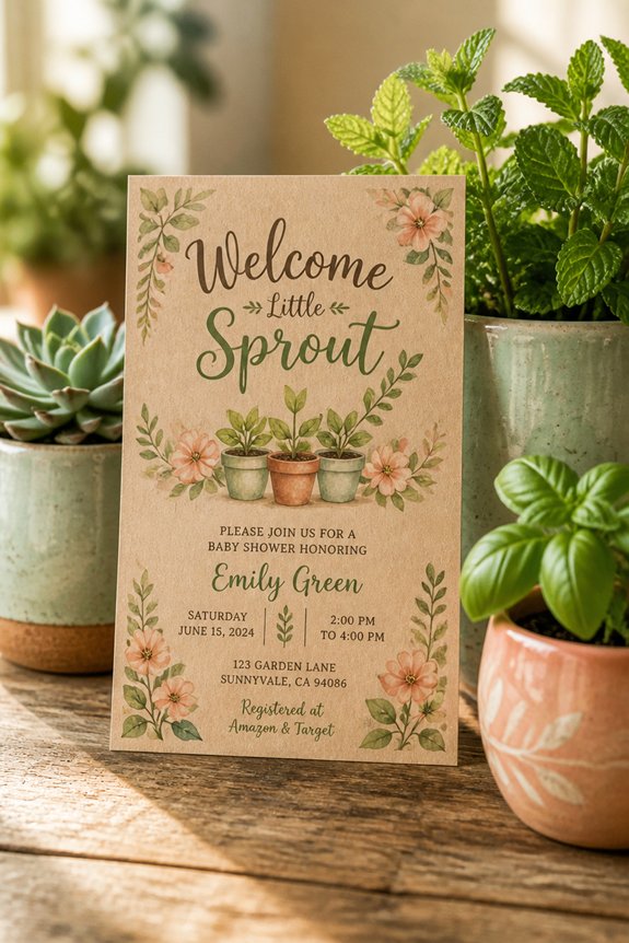 natural personal floral theme