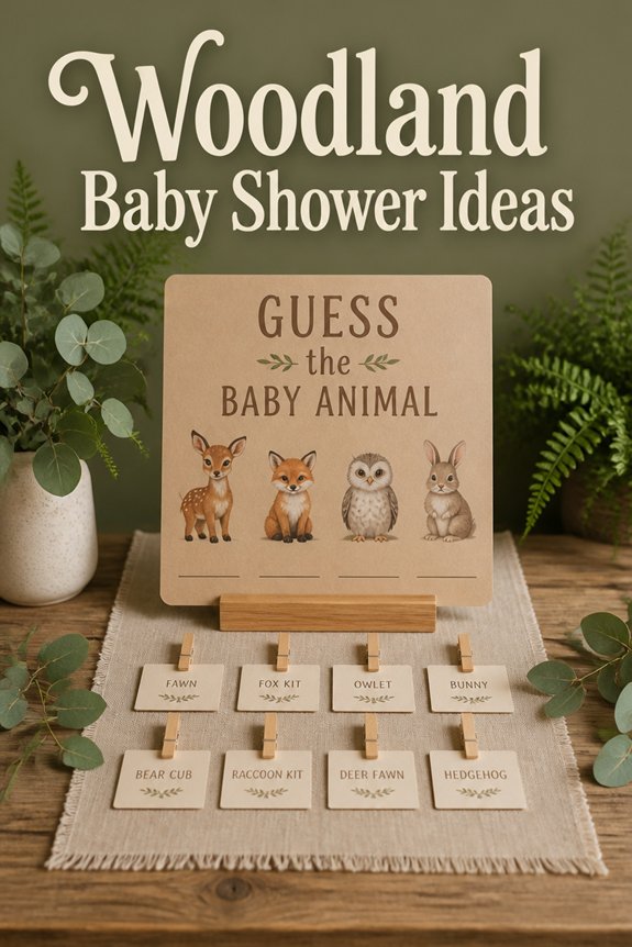nature themed playful baby shower