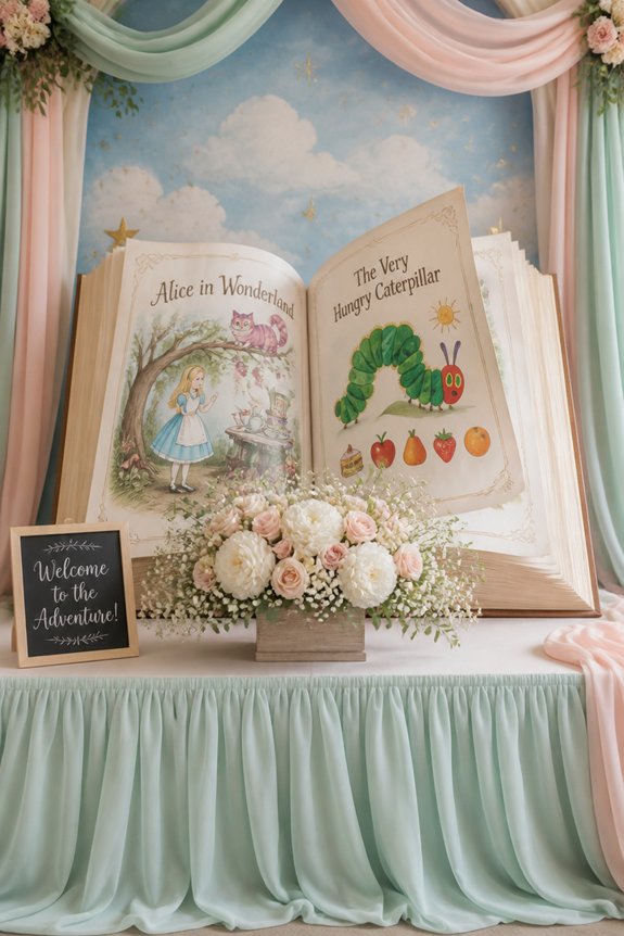 open book theme decor