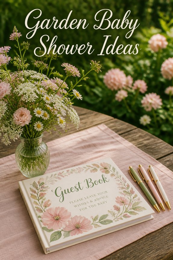 outdoor rustic guest book
