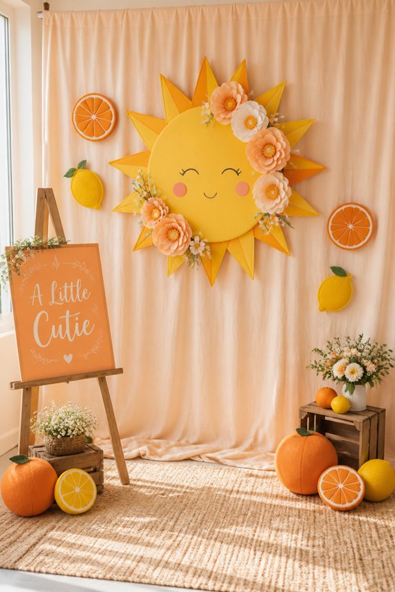 pastel balloons and props