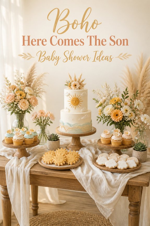 pastel blue baby shower treats