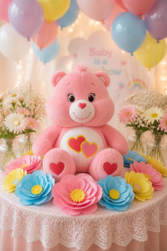 pastel care bear decorations