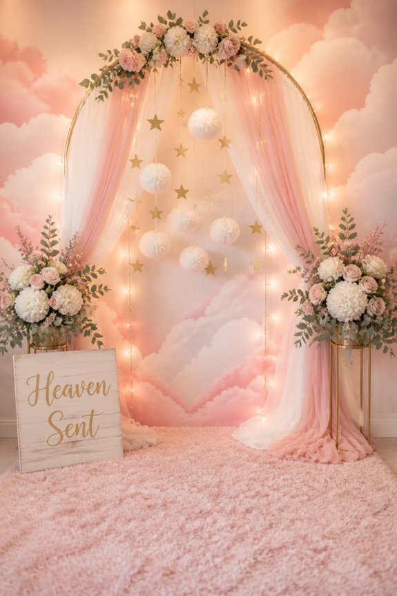 pastel clouds and angels