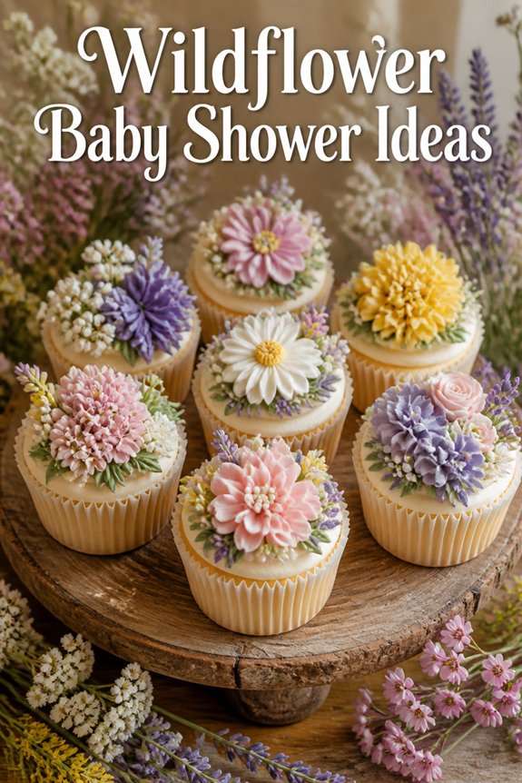 pastel edible flower decorations