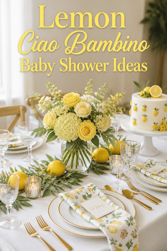 pastel italian baby shower