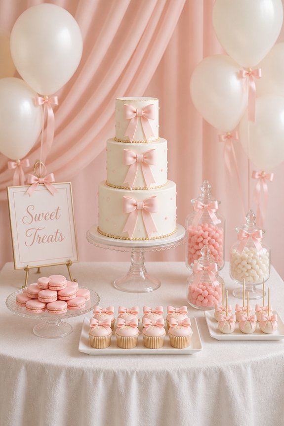 pink festive sweet treats