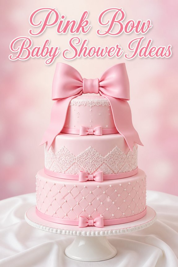 pink frosting floral accents