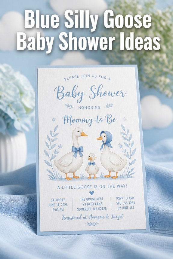 playful goose themed celebration