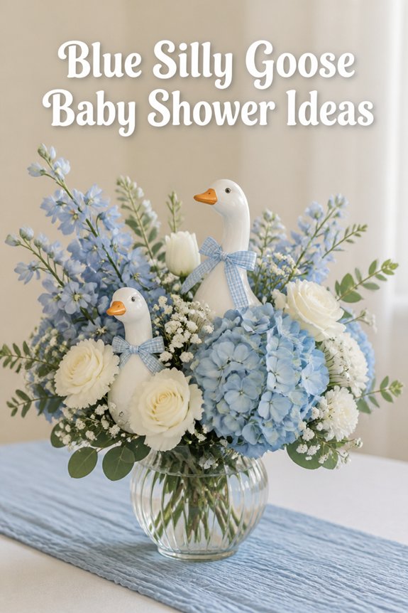 playful goose themed table decor