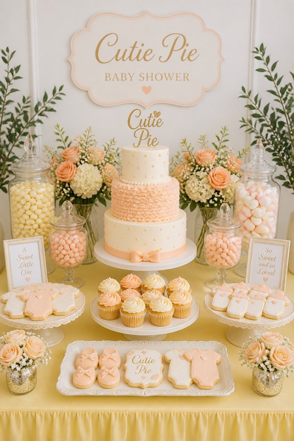 playful pastel dessert decor