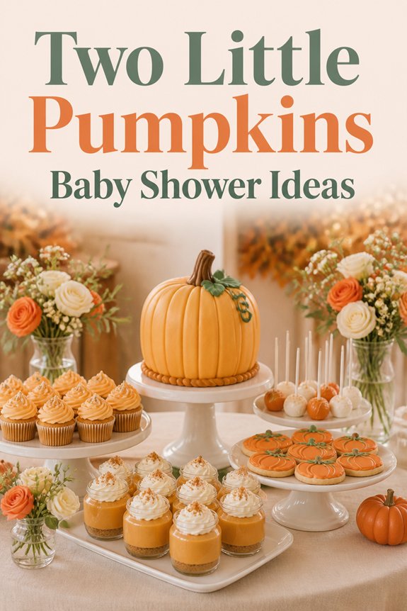 pumpkin themed baby shower treats