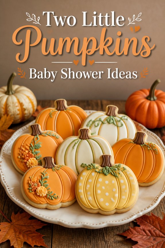 pumpkin themed baby shower treats