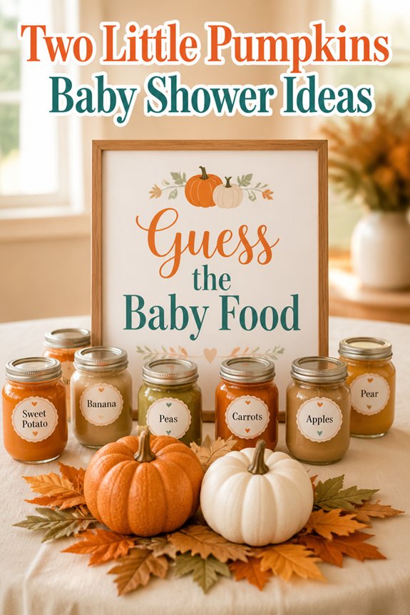 pumpkin themed cozy baby shower