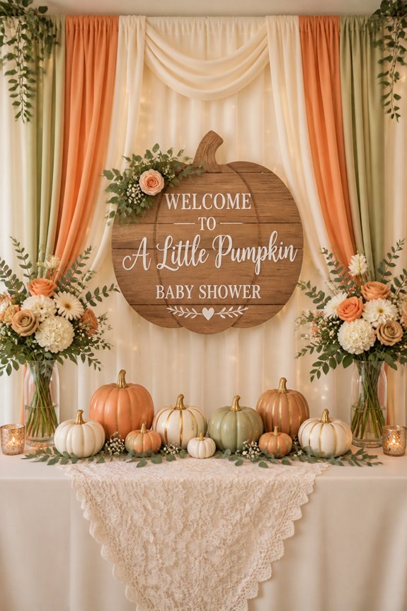 pumpkin themed cozy fall decor
