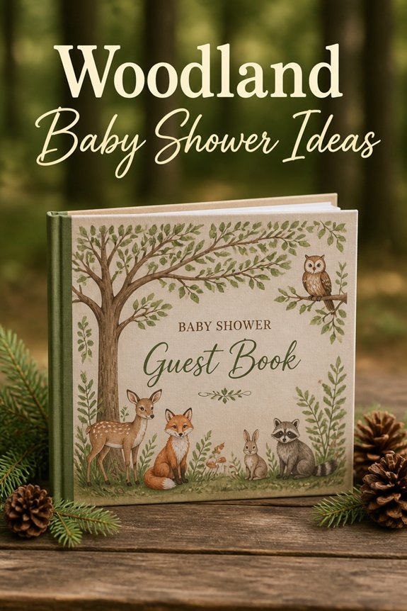 rustic forest themed keepsake