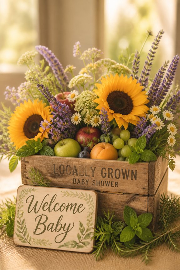 seasonal farm fresh party decor