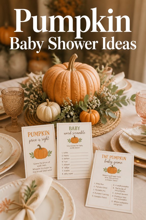 seasonal pumpkin themed baby shower activities