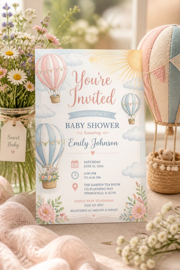 sky high baby shower celebration