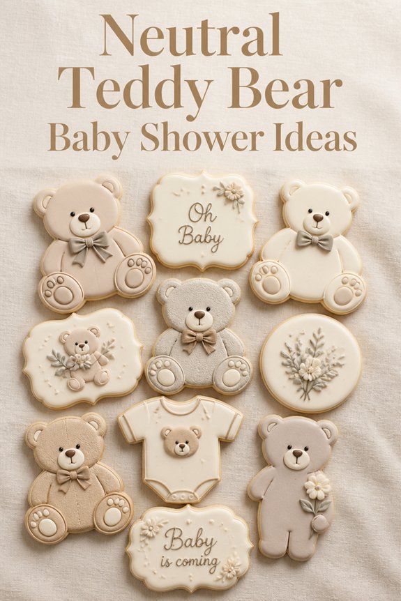 soft neutral bear treats display