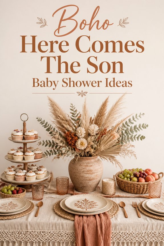 soft rustic baby shower decor