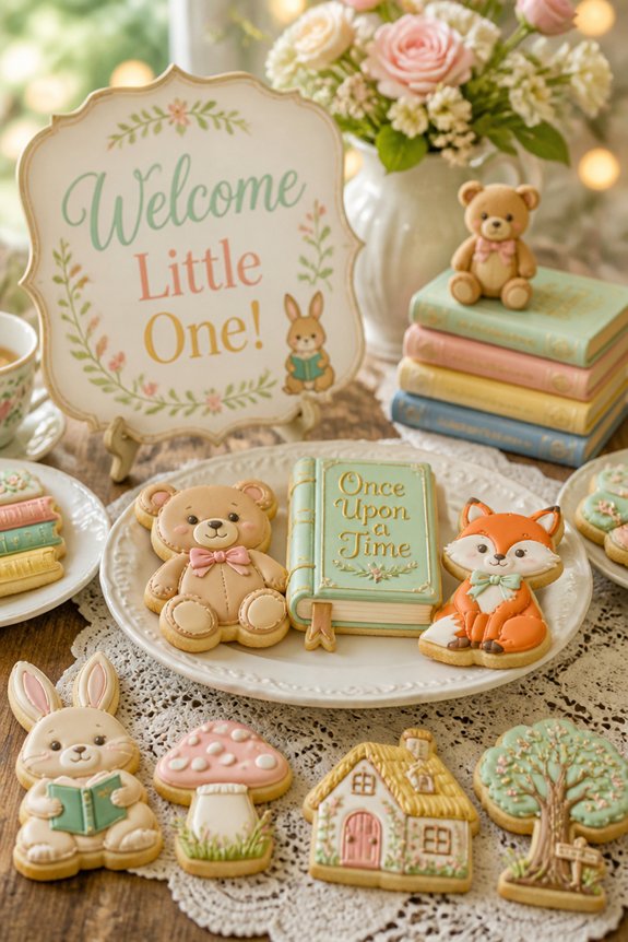 storybook themed baby shower treats