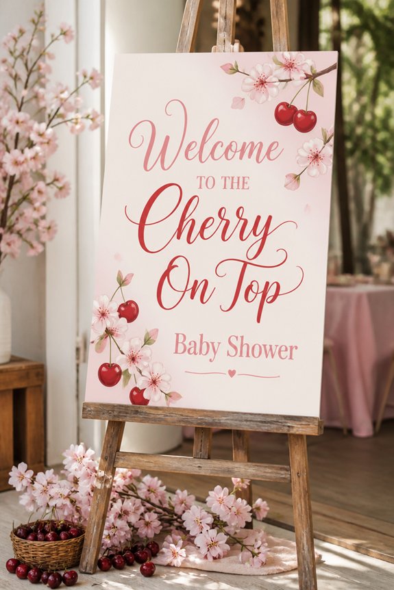 sweet cherry shower welcome