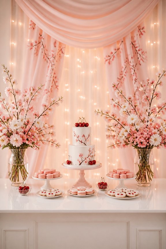 sweet pastel cherry decorations