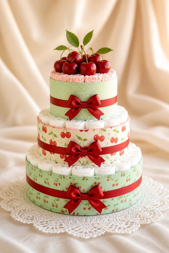 sweet pastel cherry decorations