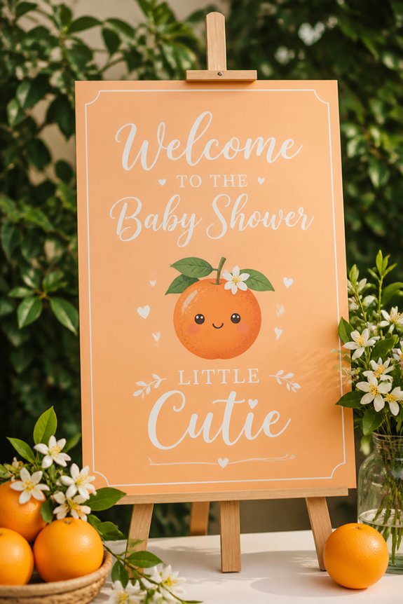 sweet pastel welcome decor