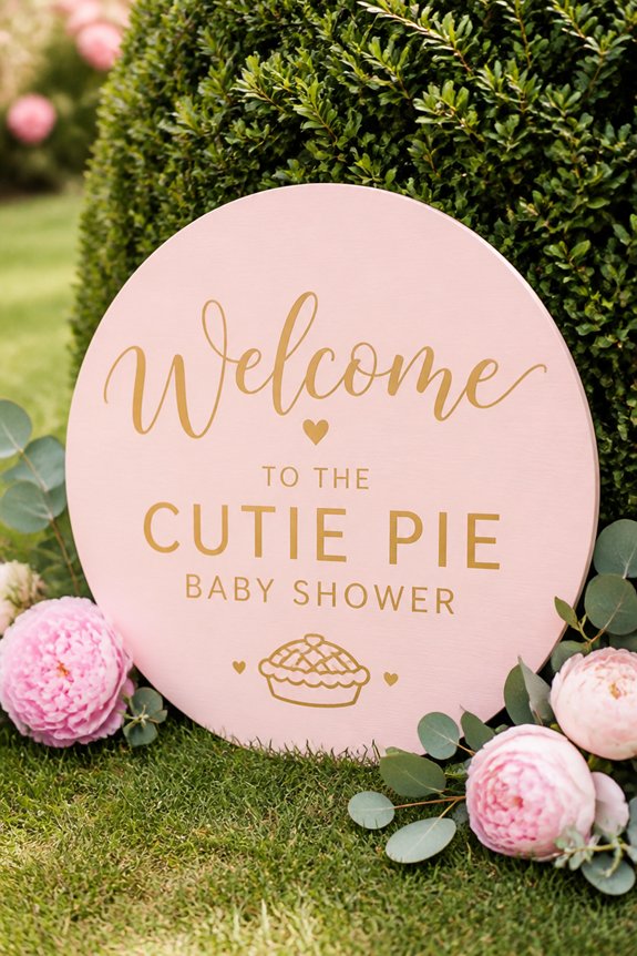 sweet pastel welcome display