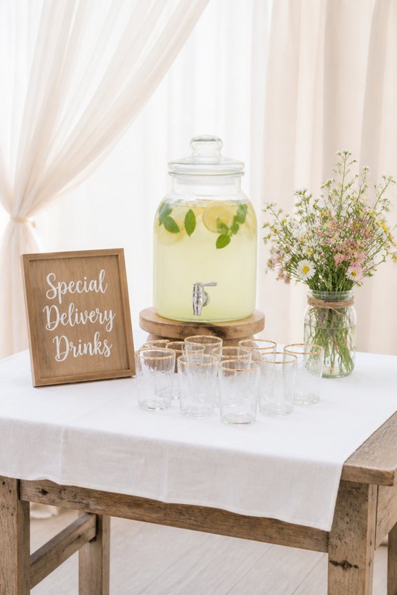 themed refreshing drink station