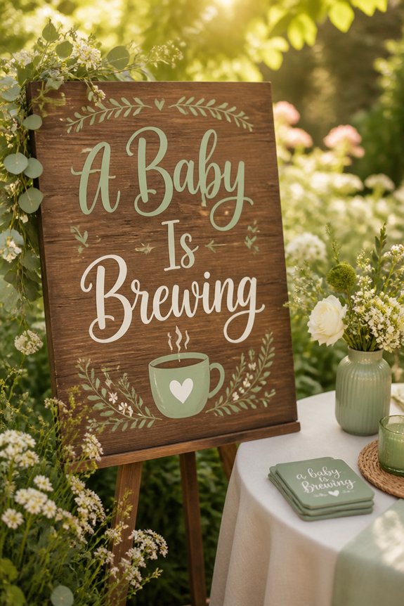 warm coffee themed greeting