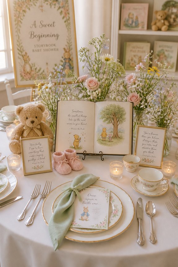 whimsical pastel book decor