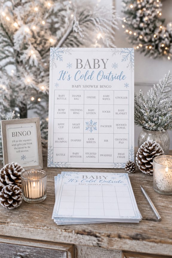 winter baby shower fun