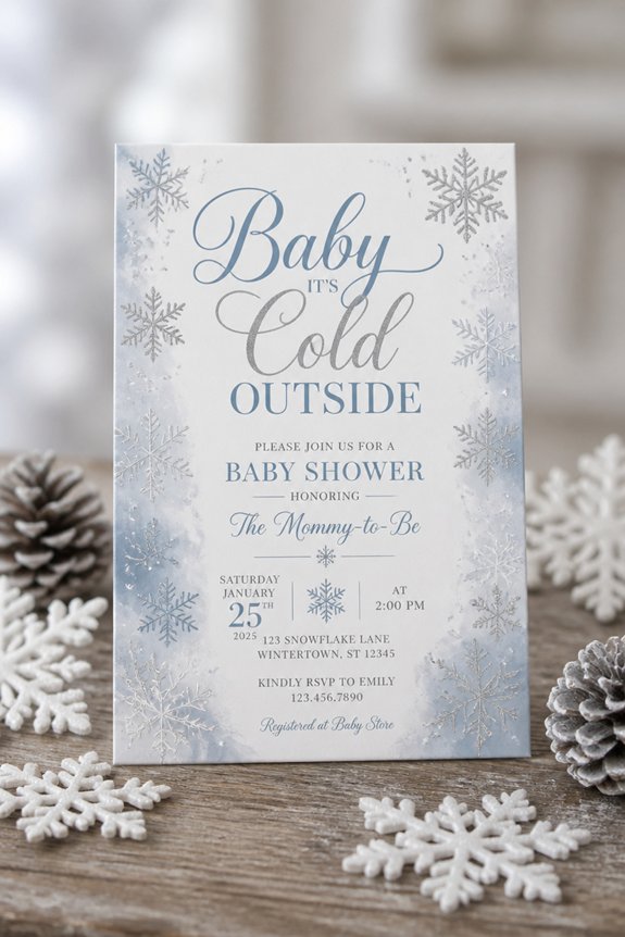 winter themed baby shower ideas