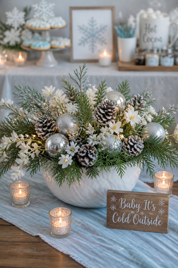 winter themed cozy baby shower