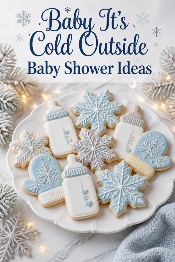 winter themed cozy cookie treats