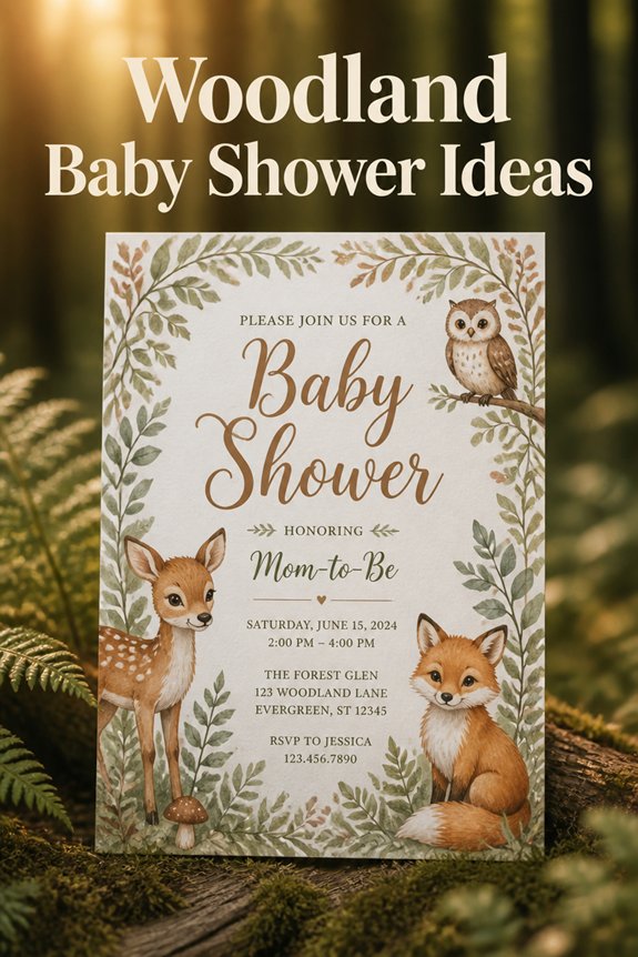 woodland themed baby shower