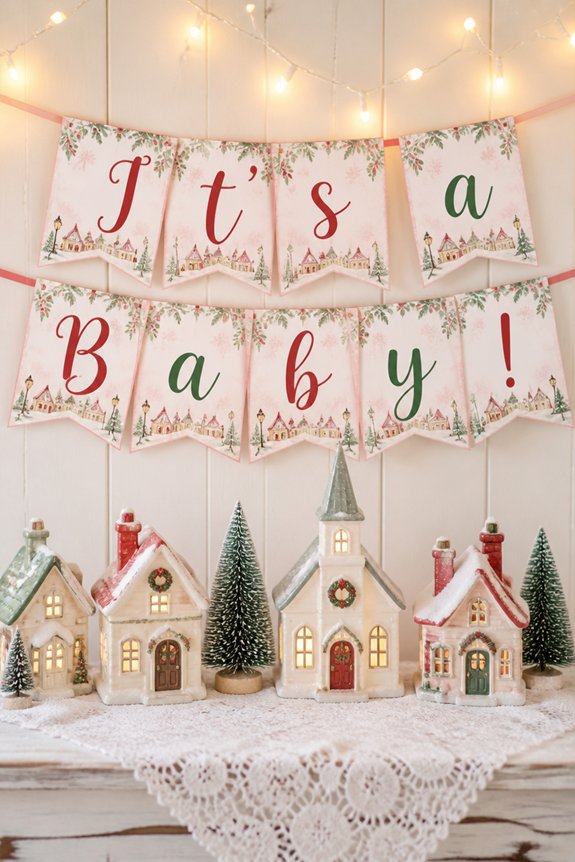 cozy christmas baby shower