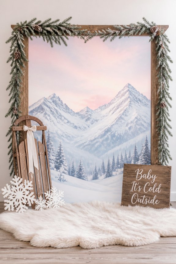 cozy snowy mountain photos