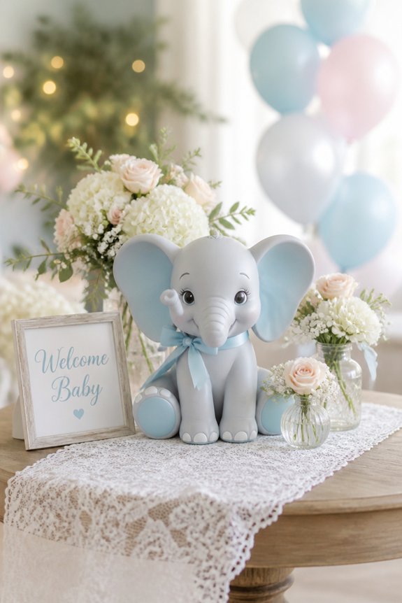 cute elephant themed decorations