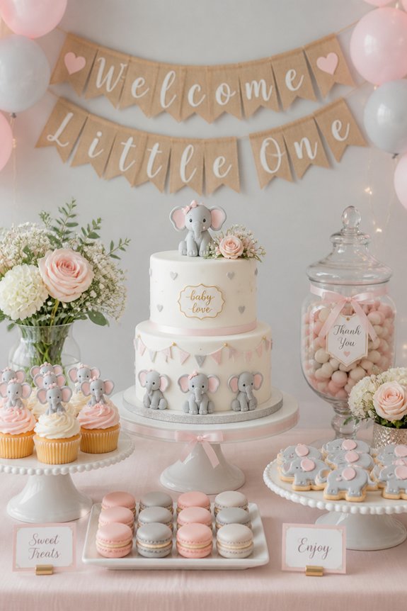 cute elephant themed treats
