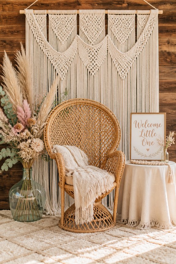 earthy cozy vintage photo setup