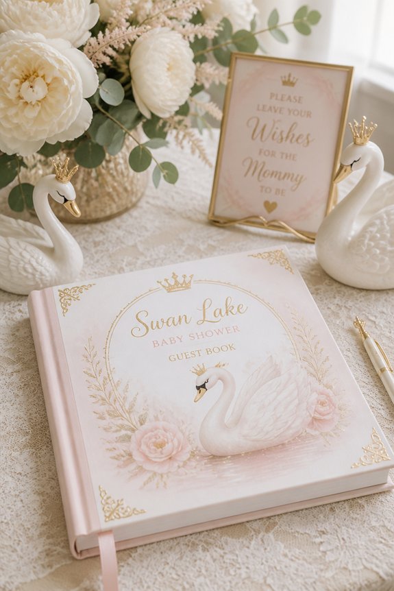 elegant whimsical guest memorabilia