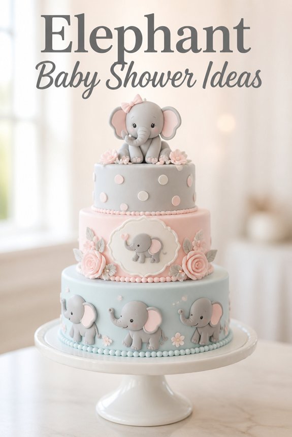elephant themed playful tasty centerpiece